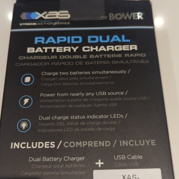 Bower Rapid Dual Battery Charger - NWT - Picture 2 of 2